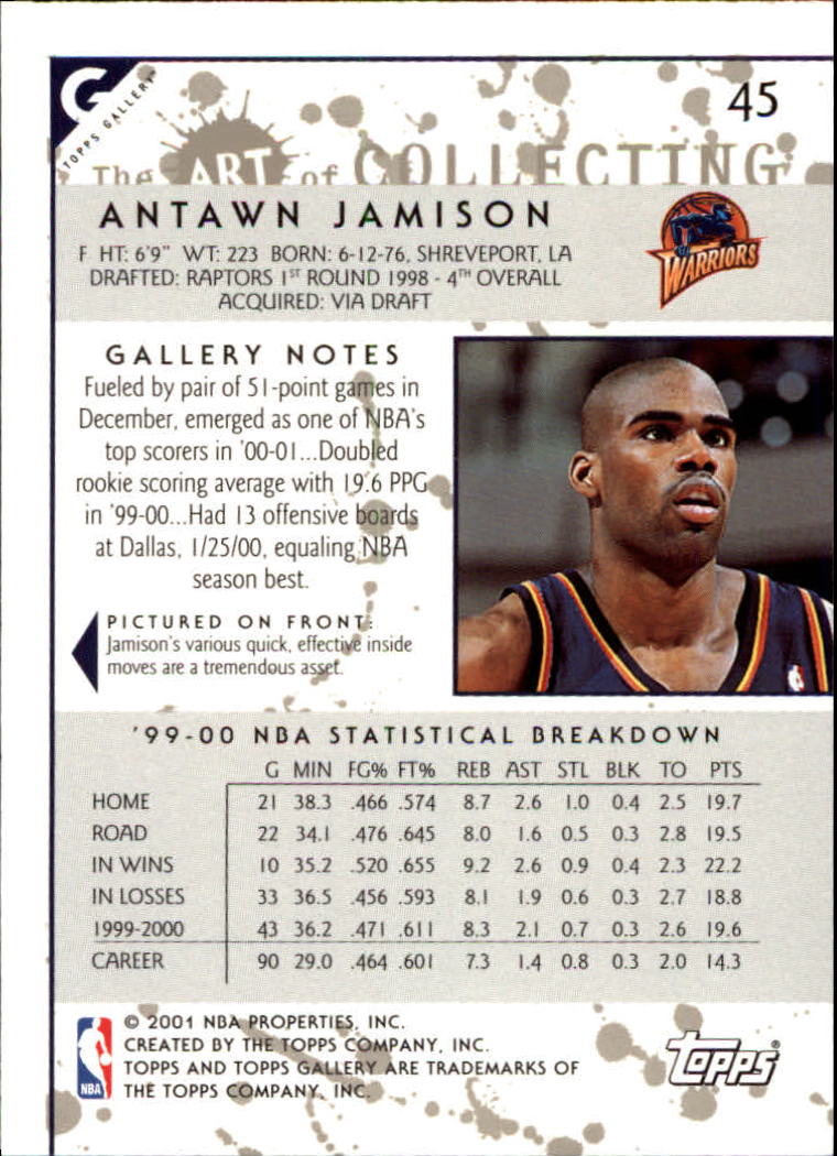 2000/2001 Gallery (Topps) Basketball - Picture 51 of 141