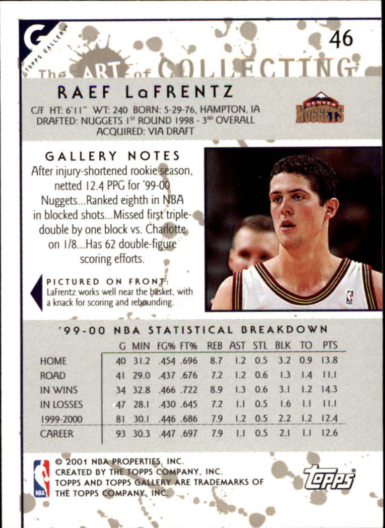 2000/2001 Gallery (Topps) Basketball - Picture 53 of 141