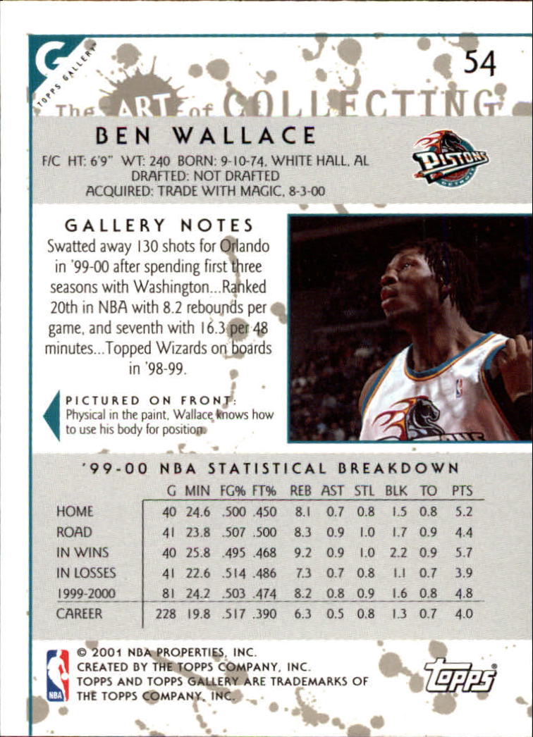 2000/2001 Gallery (Topps) Basketball - Picture 57 of 141