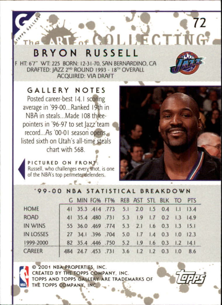 2000/2001 Gallery (Topps) Basketball - Picture 67 of 141