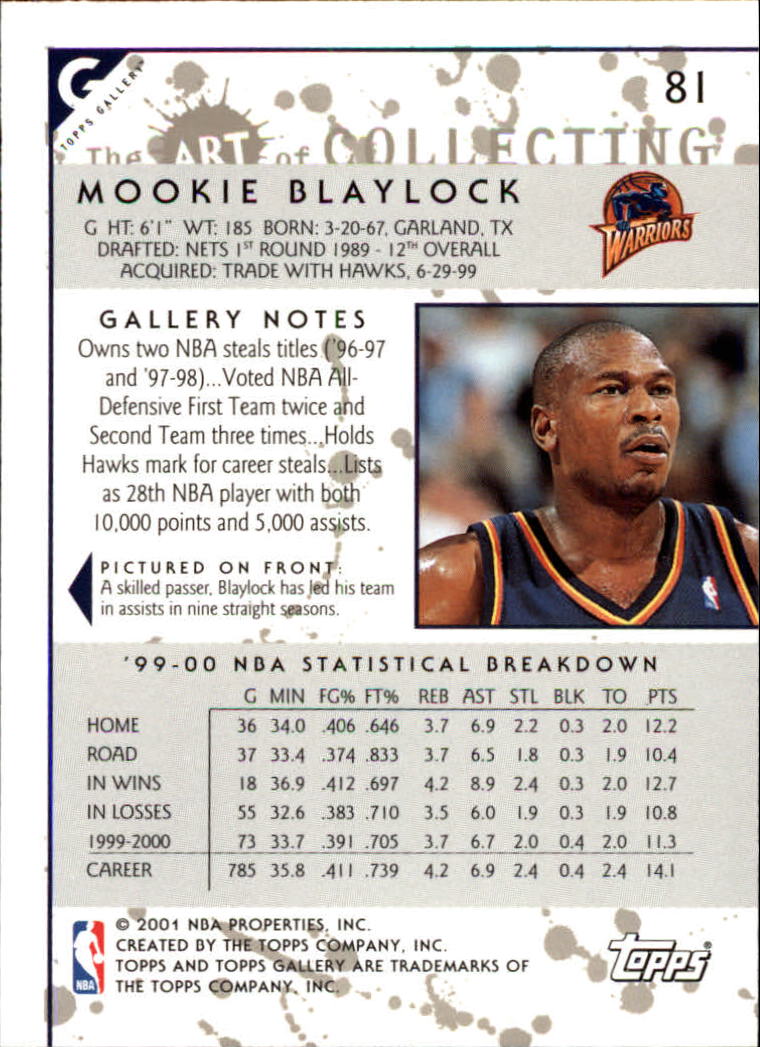 2000/2001 Gallery (Topps) Basketball - Picture 73 of 141
