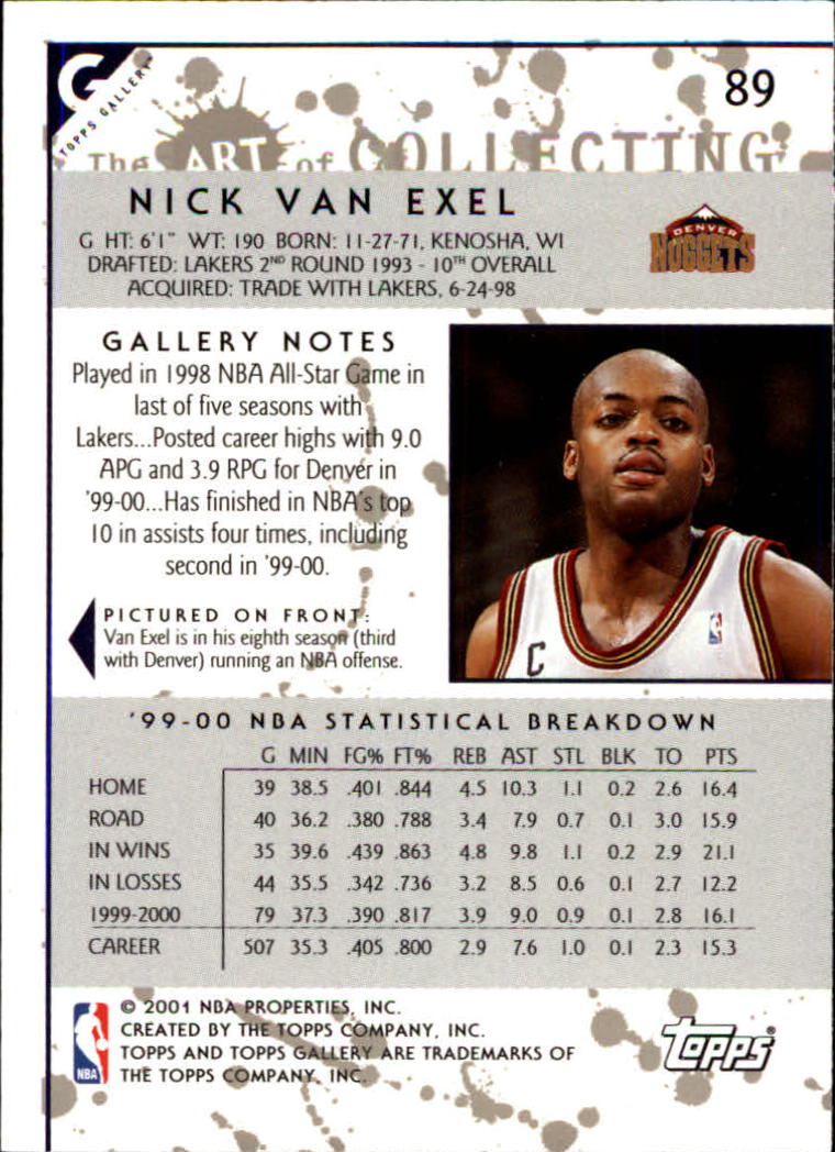 2000/2001 Gallery (Topps) Basketball - Picture 79 of 141