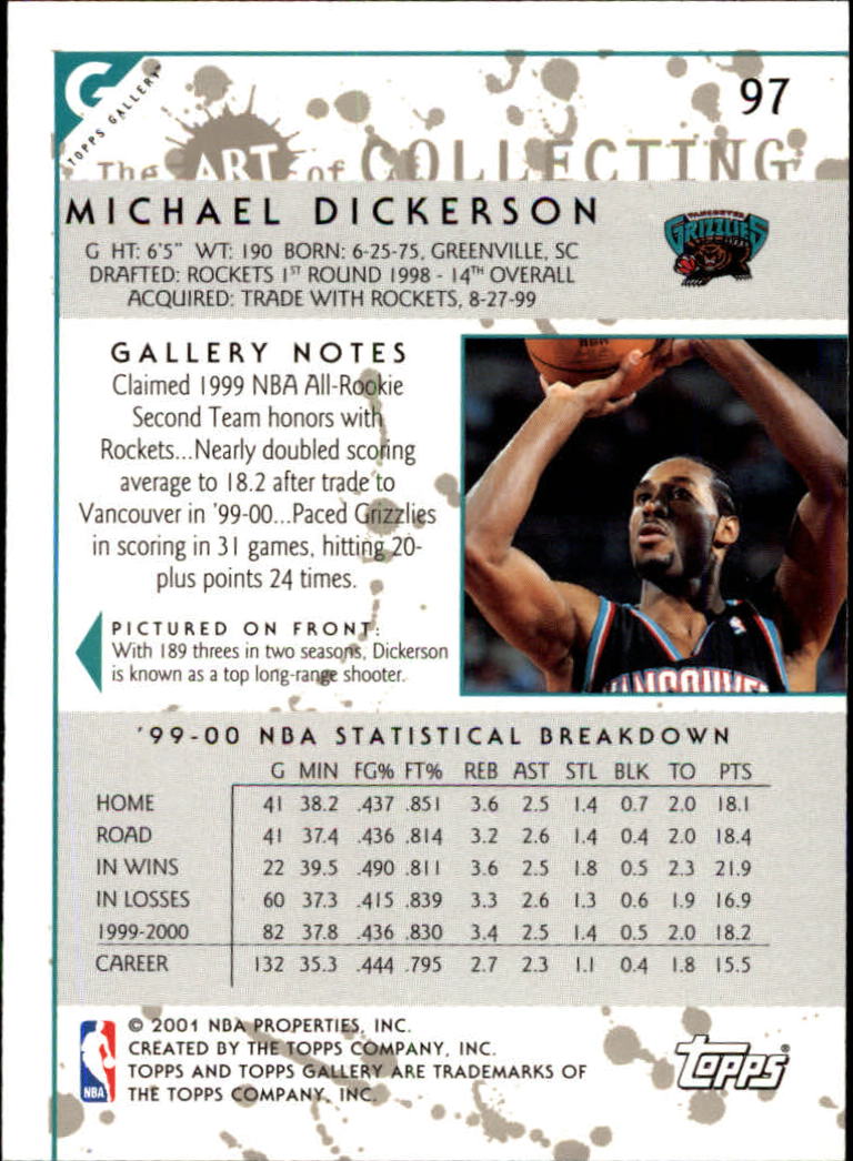 2000/2001 Gallery (Topps) Basketball - Picture 83 of 141