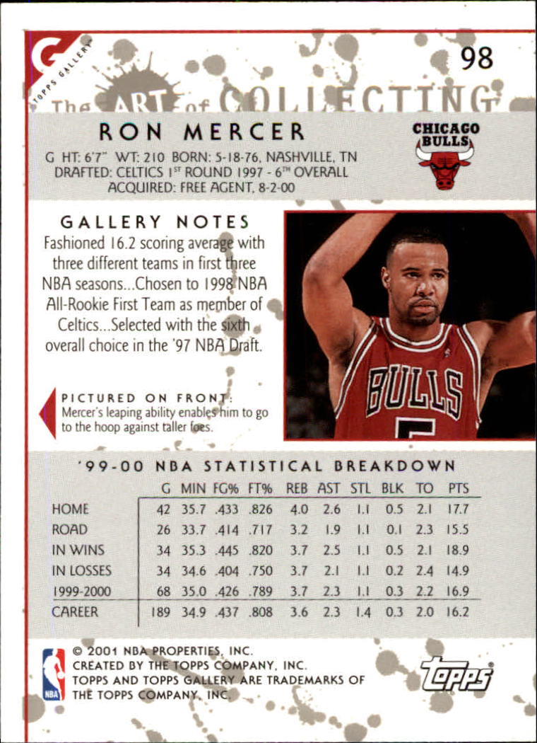 2000/2001 Gallery (Topps) Basketball - Picture 85 of 141