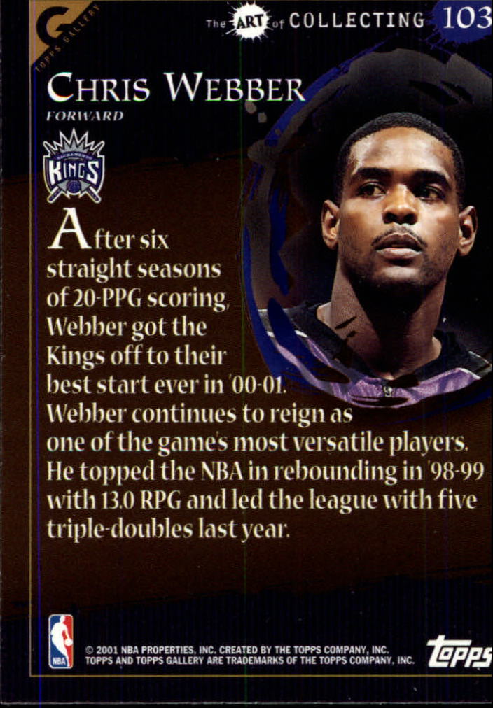 2000/2001 Gallery (Topps) Basketball - Picture 89 of 141