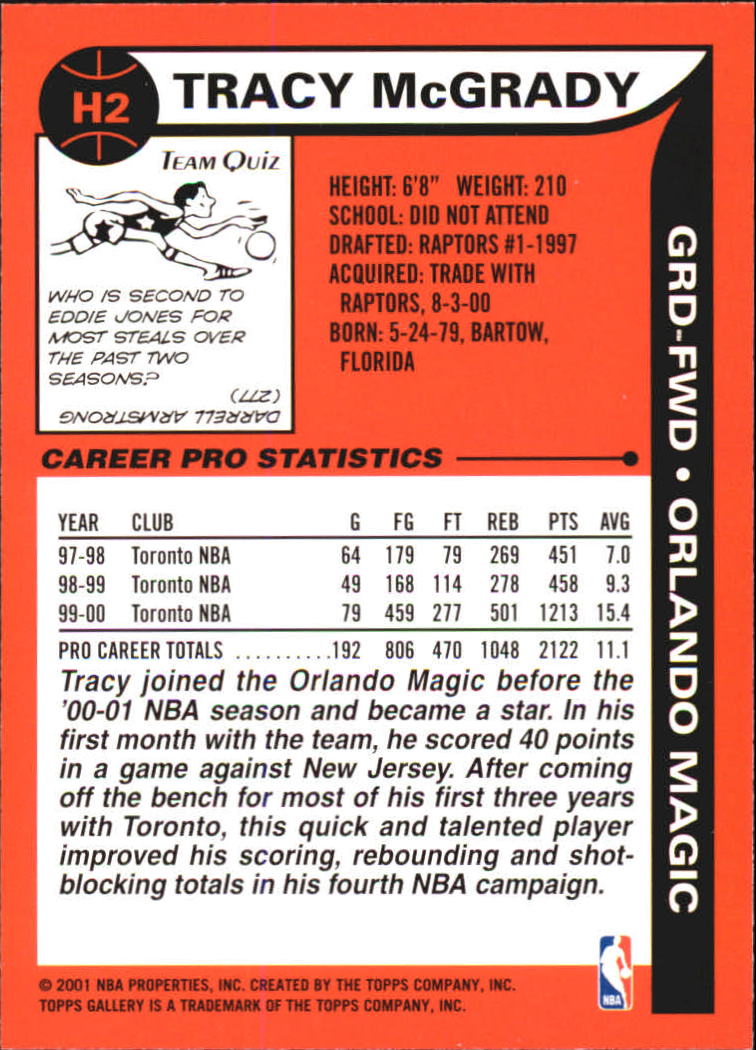 2000/2001 Gallery (Topps) Basketball - Picture 133 of 141