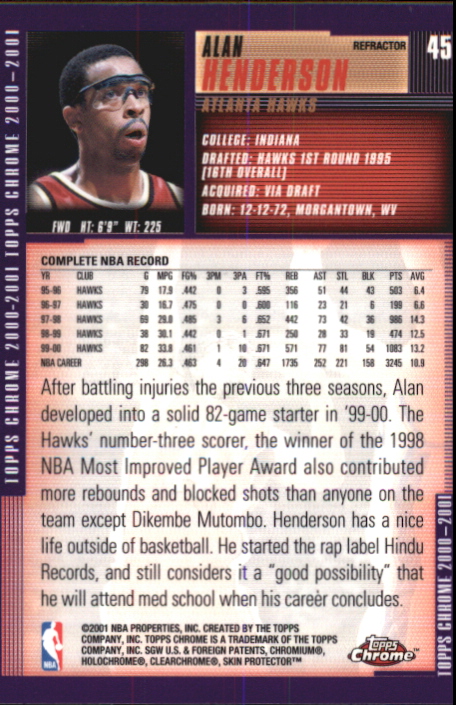 2000/2001 Topps Chrome Basketball Part 2 Parallel Refractors Cards - Picture 9 of 33