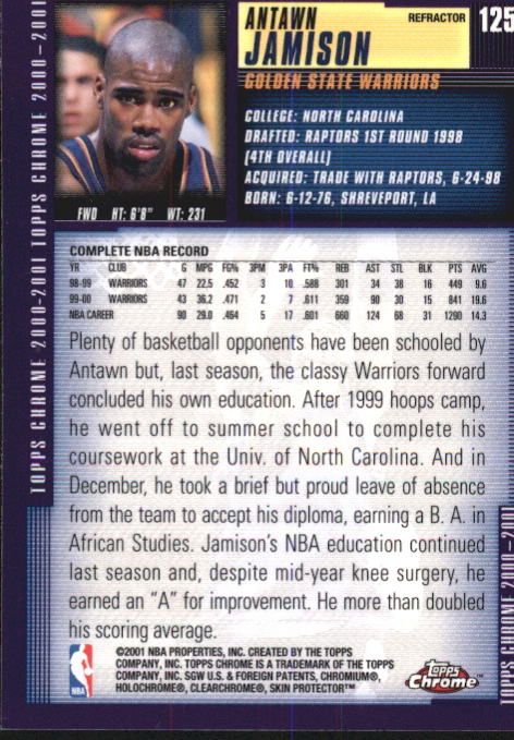2000/2001 Topps Chrome Basketball Part 2 Parallel Refractors Cards - Picture 31 of 33