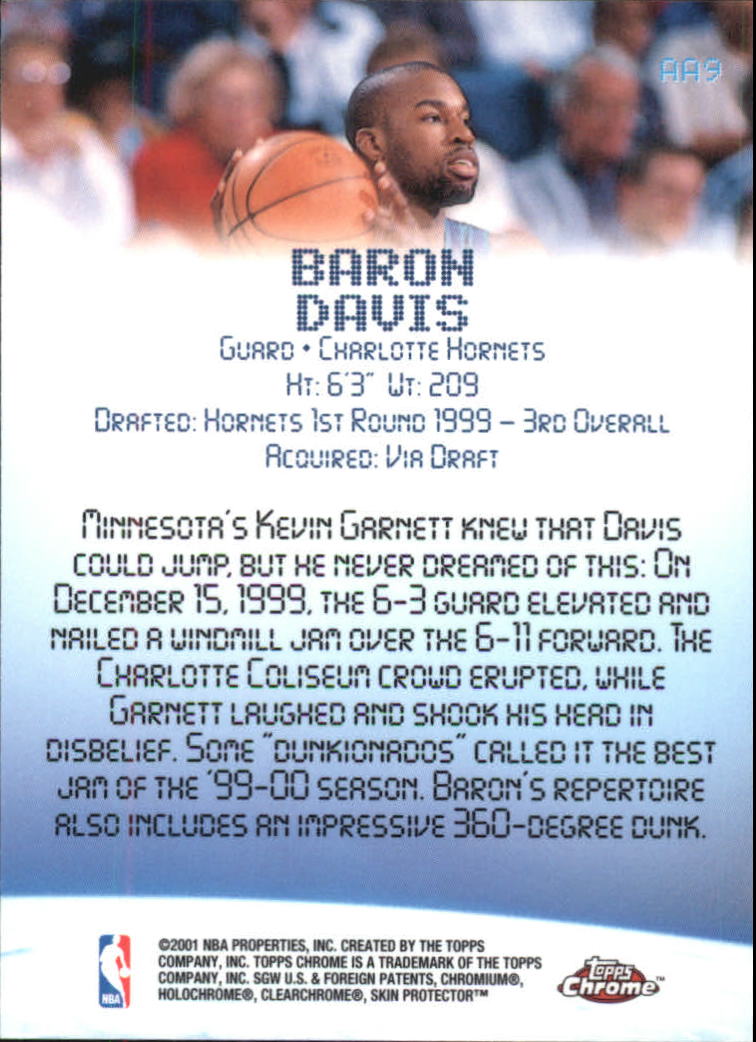2000/2001 Topps Chrome Basketball Part 3 Insert Cards - Picture 9 of 86