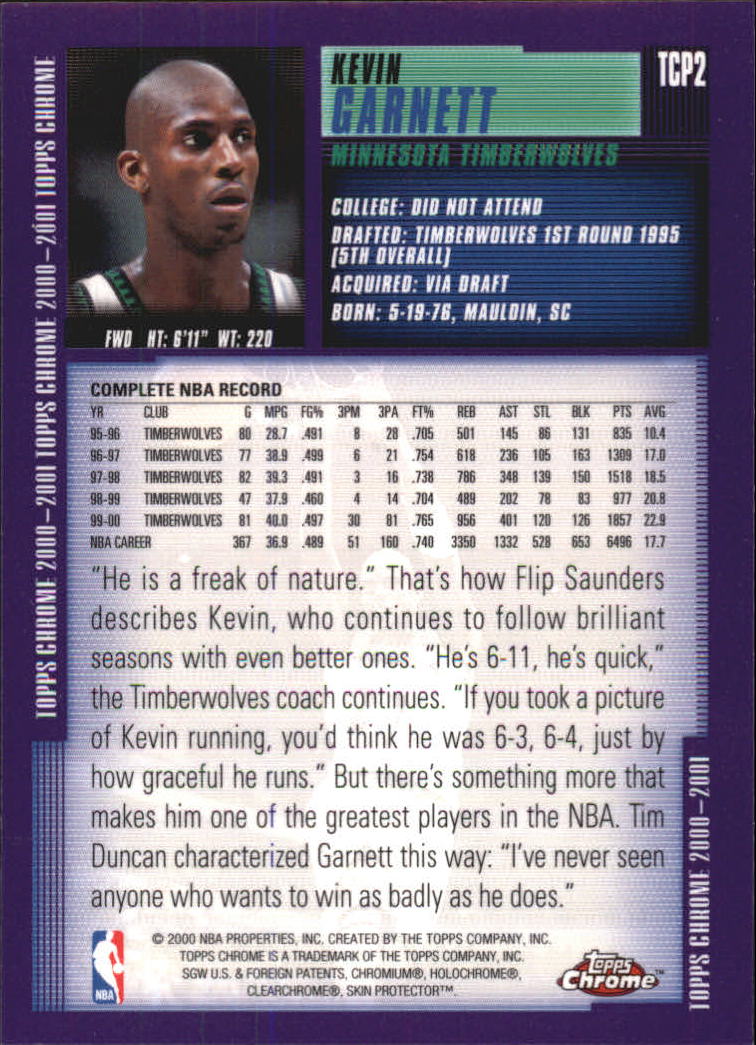 2000/2001 Topps Chrome Basketball Part 3 Insert Cards - Picture 72 of 86