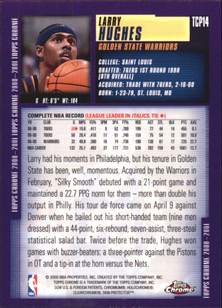 2000/2001 Topps Chrome Basketball Part 3 Insert Cards - Picture 80 of 86