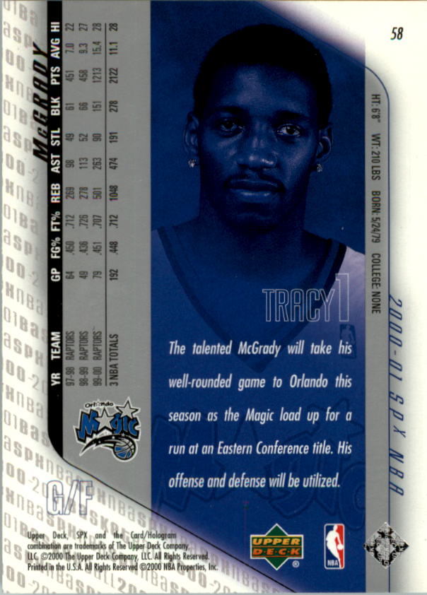 2000/2001 SPX (Upper Deck) Basketball - Picture 94 of 204