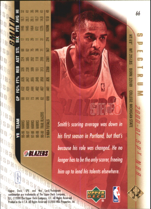 2000/2001 SPX (Upper Deck) Basketball - Picture 78 of 204