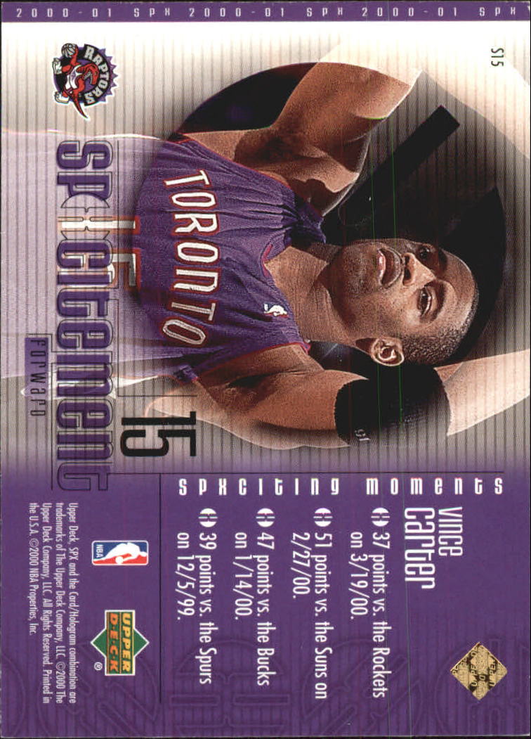 2000/2001 SPX (Upper Deck) Basketball - Picture 9 of 204