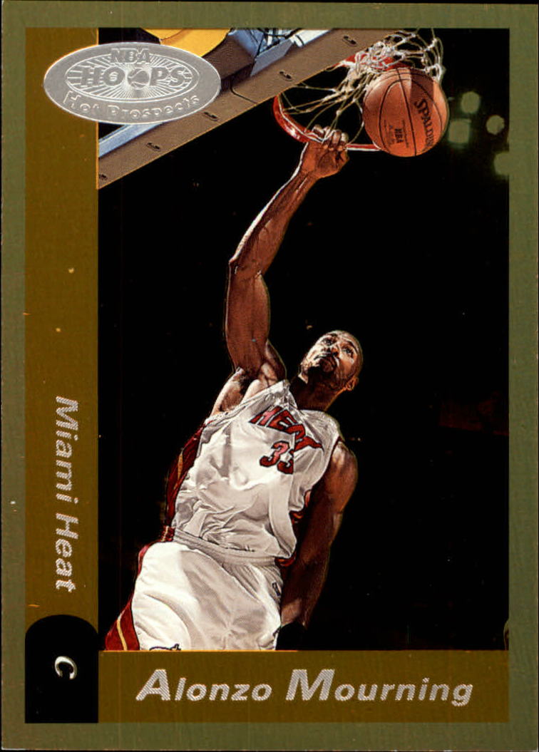 2000-01 NBA Hoops Hot Prospects - Alonzo Mourning #13 for