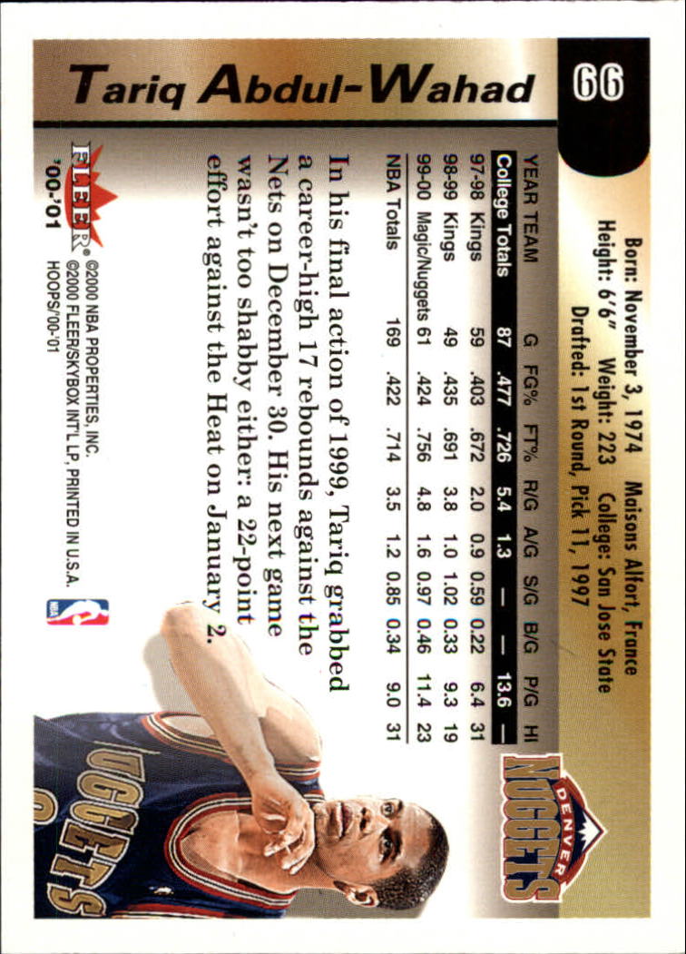 thumbnail 107 - A7937- 2000-01 Hoops Hot Prospects Bk Cards 1-120 -You Pick- 10+ FREE US SHIP