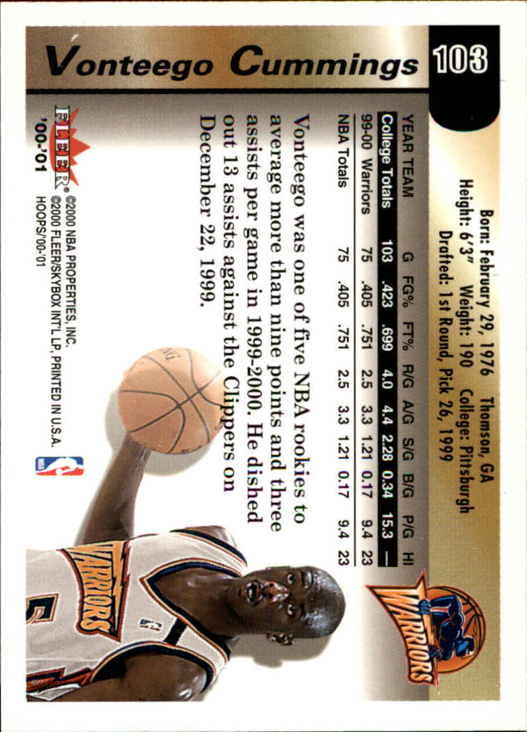 thumbnail 171 - A7937- 2000-01 Hoops Hot Prospects Bk Cards 1-120 -You Pick- 10+ FREE US SHIP