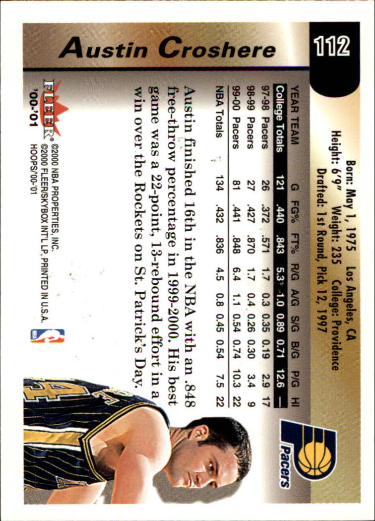 thumbnail 189 - A7937- 2000-01 Hoops Hot Prospects Bk Cards 1-120 -You Pick- 10+ FREE US SHIP