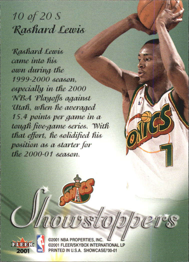 2000/2001 Fleer Showcase Basketball - Picture 103 of 119
