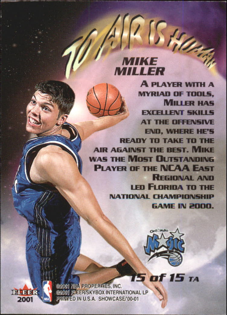 2000/2001 Fleer Showcase Basketball - Picture 119 of 119
