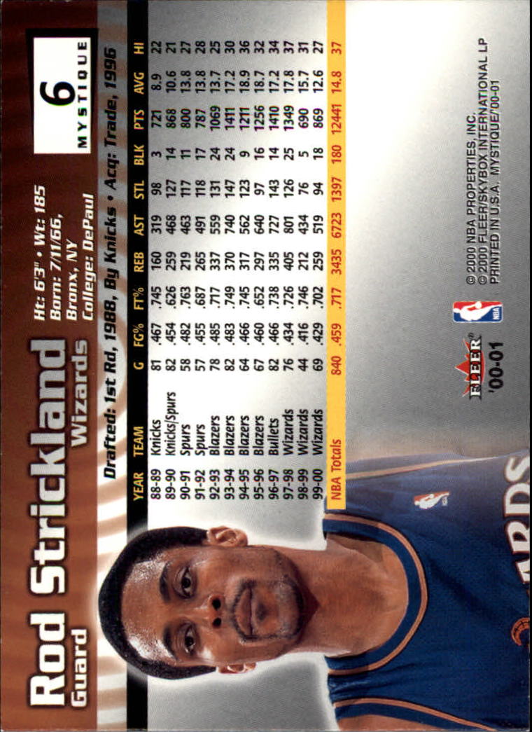 2000/2001 Fleer Mystique Basketball - Picture 11 of 211