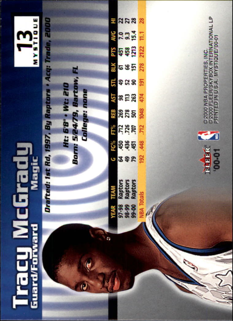 2000/2001 Fleer Mystique Basketball - Picture 19 of 211