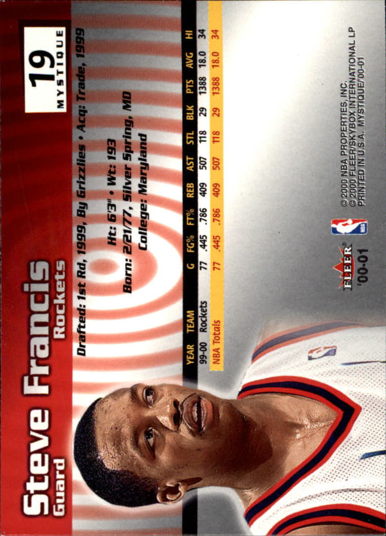 2000/2001 Fleer Mystique Basketball - Picture 31 of 211