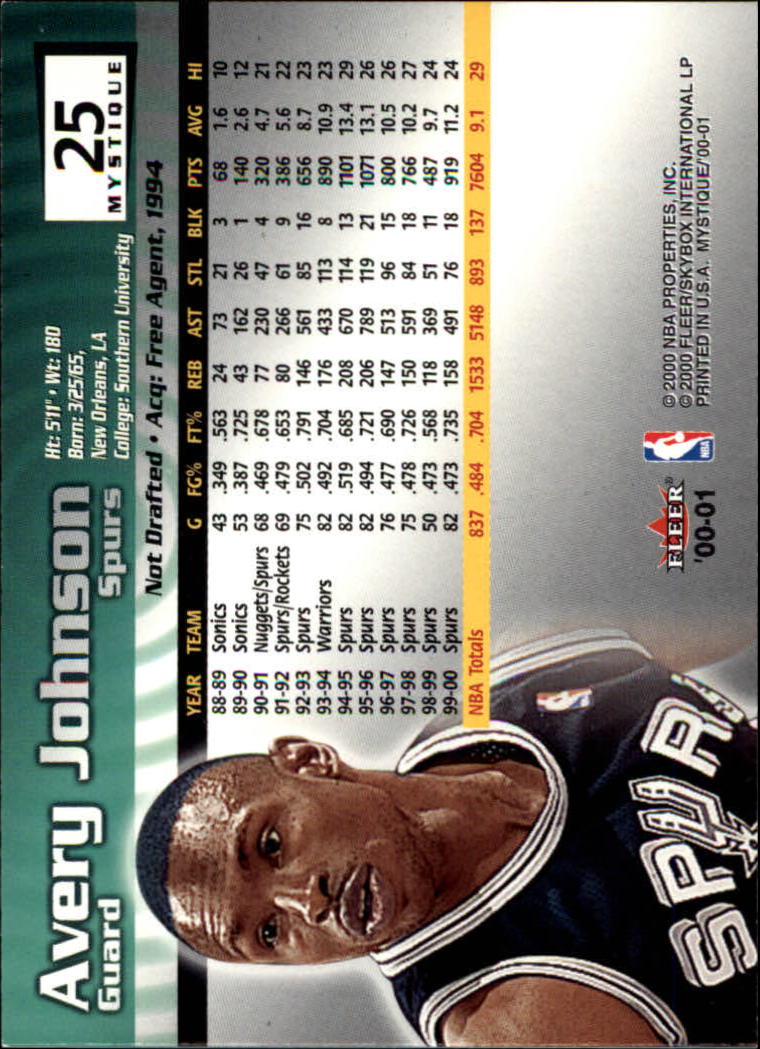 2000/2001 Fleer Mystique Basketball - Picture 37 of 211