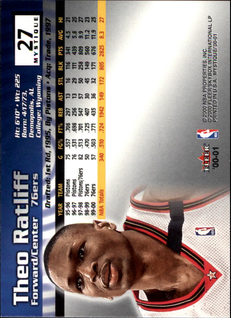 2000/2001 Fleer Mystique Basketball - Picture 41 of 211