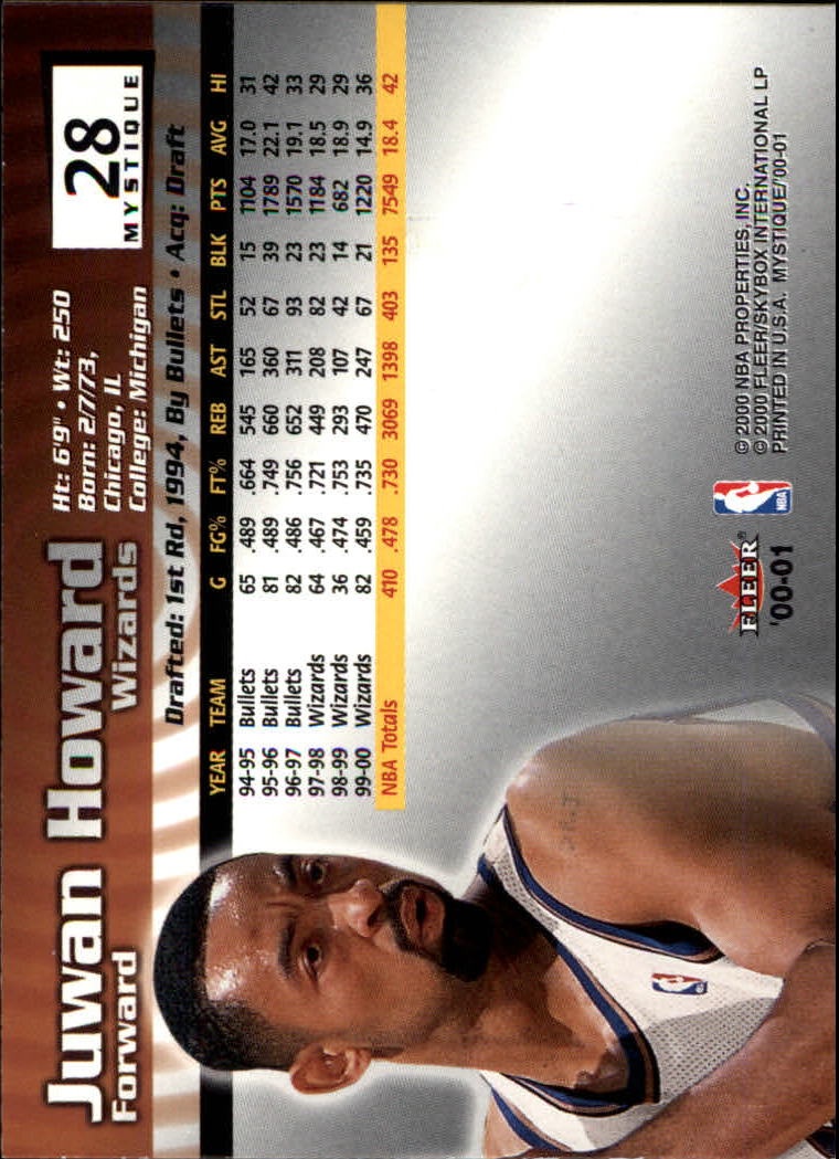 2000/2001 Fleer Mystique Basketball - Picture 43 of 211