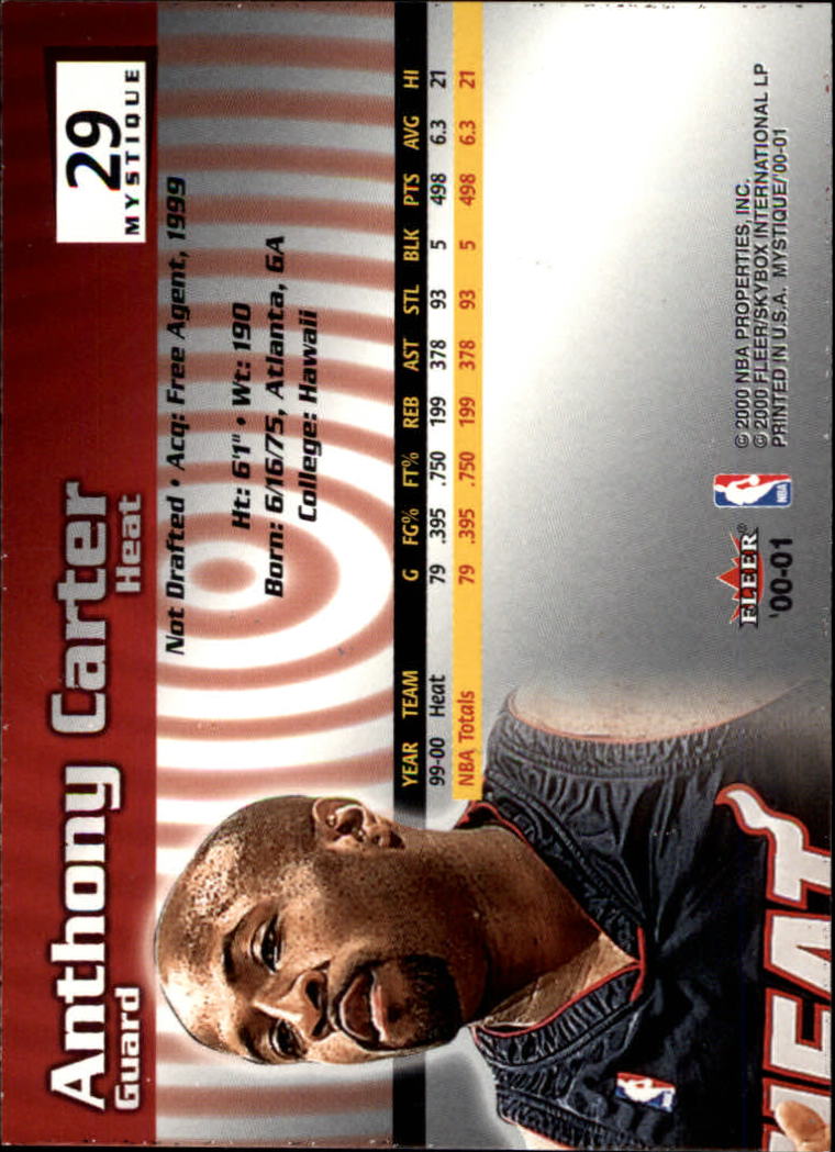 2000/2001 Fleer Mystique Basketball - Picture 45 of 211