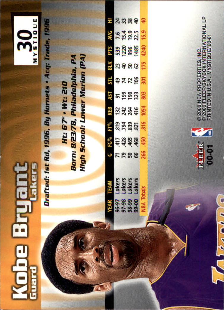 2000/2001 Fleer Mystique Basketball - Picture 47 of 211