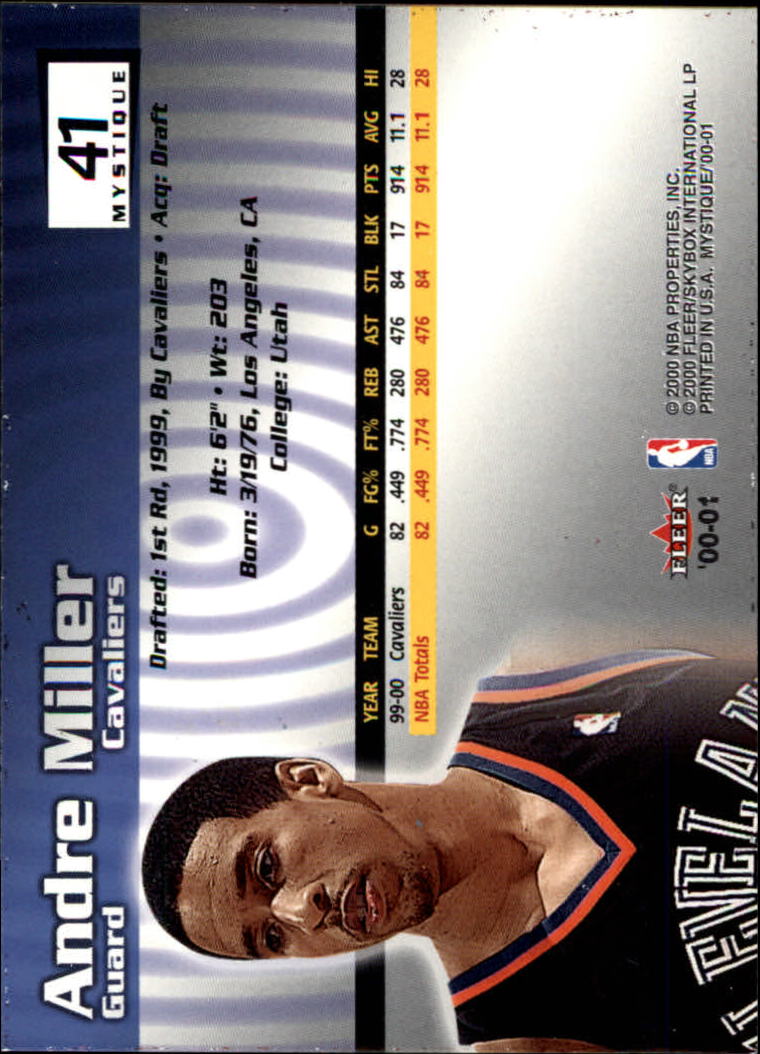 2000/2001 Fleer Mystique Basketball - Picture 67 of 211