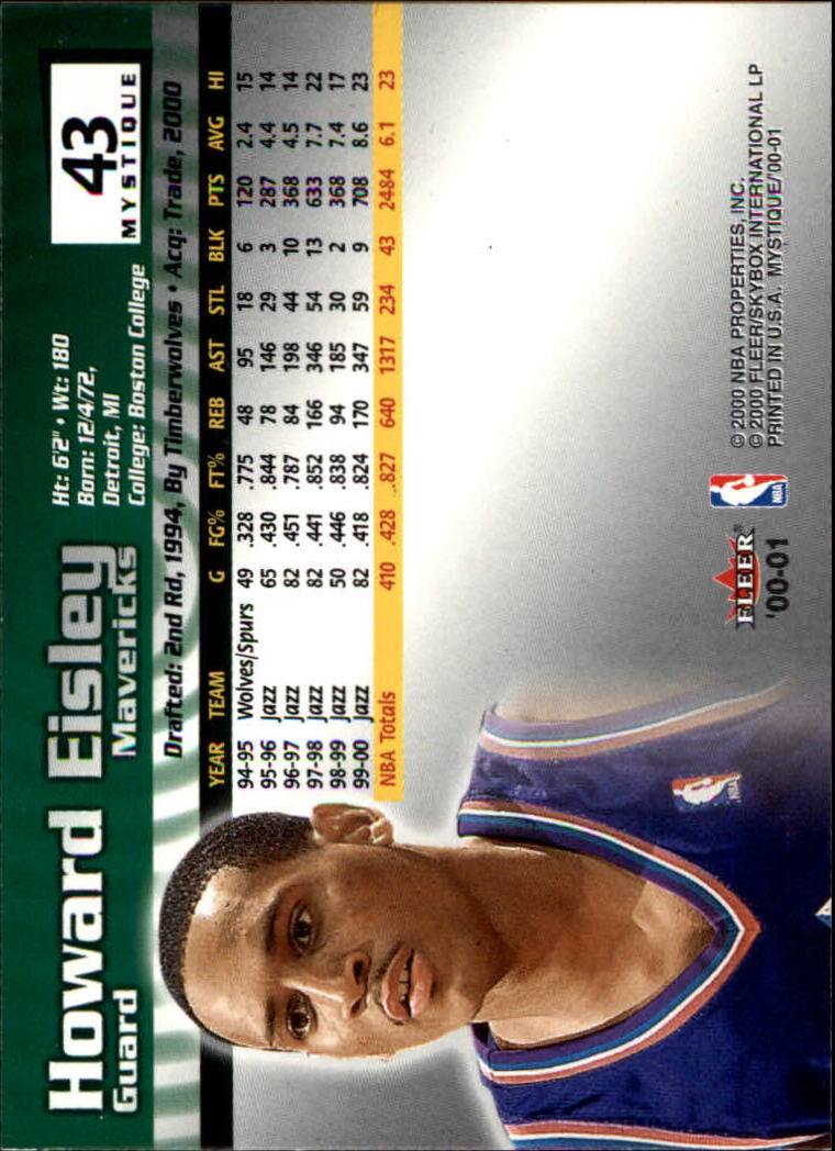 2000/2001 Fleer Mystique Basketball - Picture 71 of 211