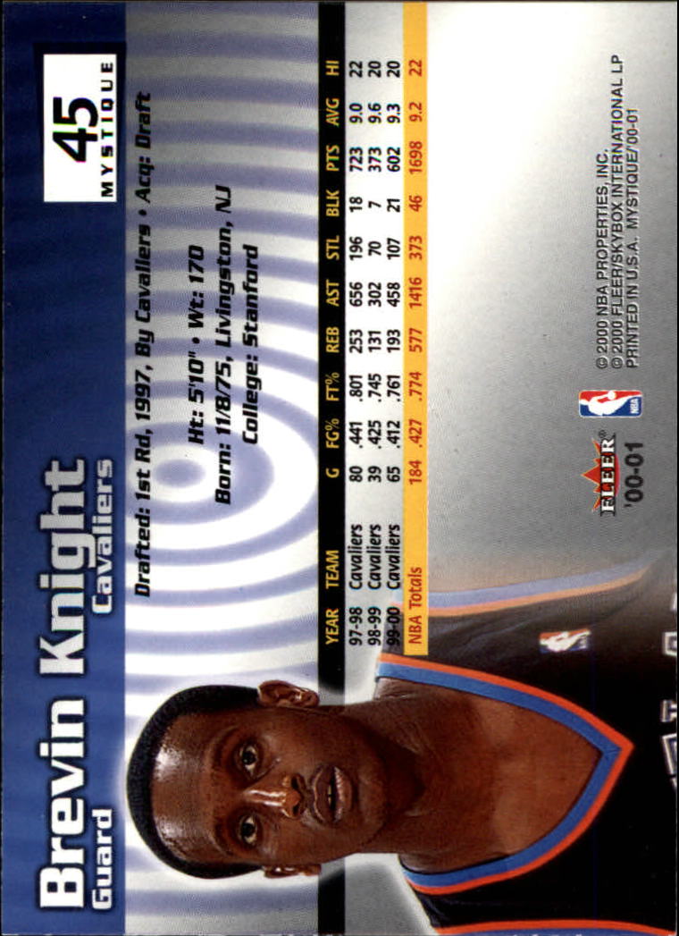 2000/2001 Fleer Mystique Basketball - Picture 75 of 211