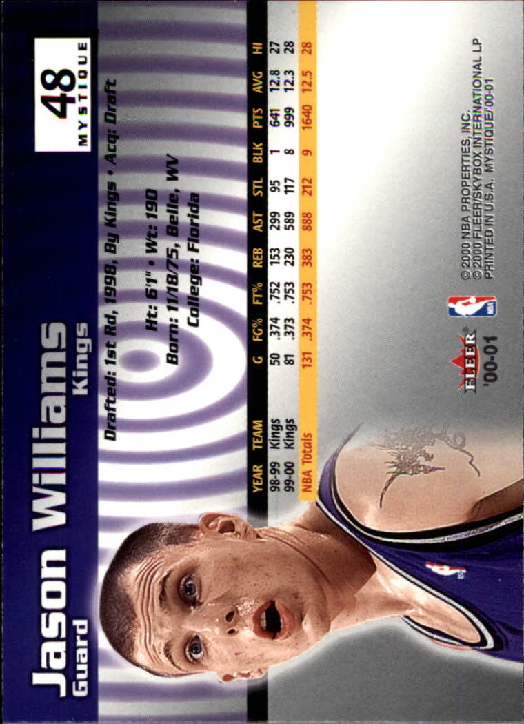 2000/2001 Fleer Mystique Basketball - Picture 79 of 211