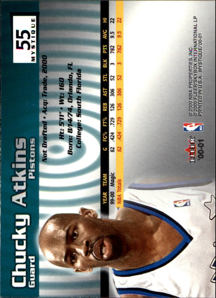 2000/2001 Fleer Mystique Basketball - Picture 91 of 211