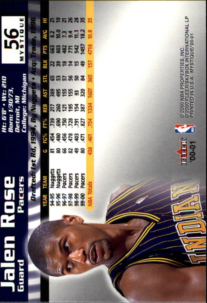 2000/2001 Fleer Mystique Basketball - Picture 93 of 211