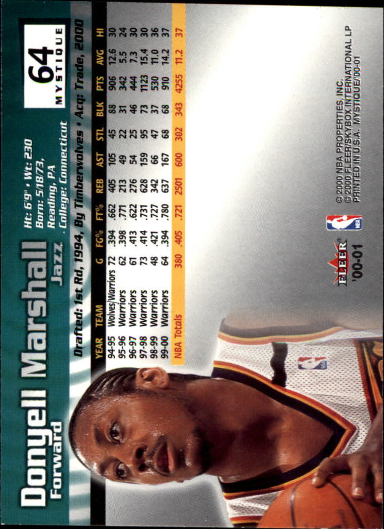 2000/2001 Fleer Mystique Basketball - Picture 107 of 211