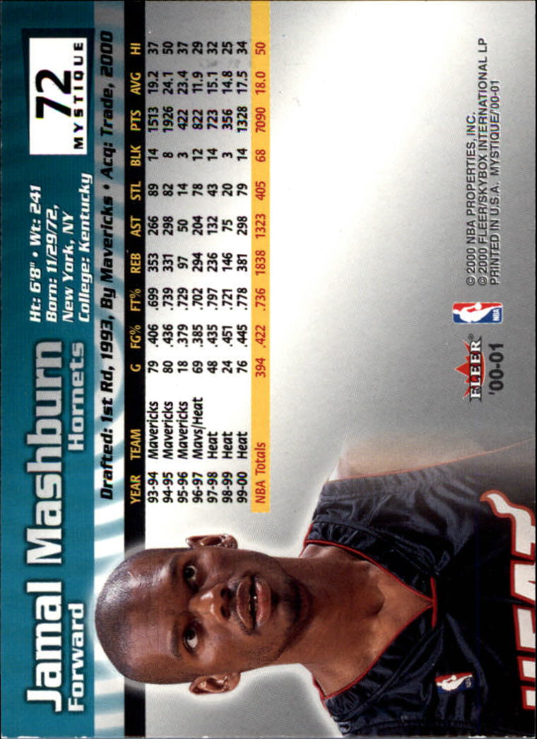 2000/2001 Fleer Mystique Basketball - Picture 121 of 211