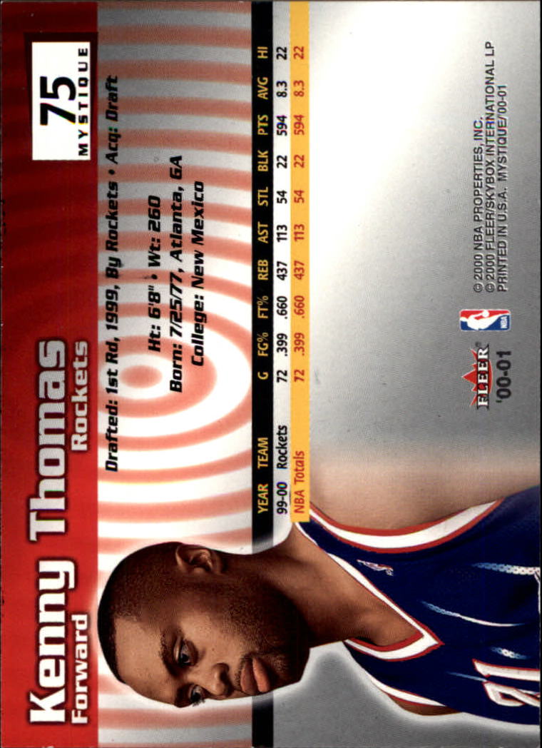 2000/2001 Fleer Mystique Basketball - Picture 127 of 211