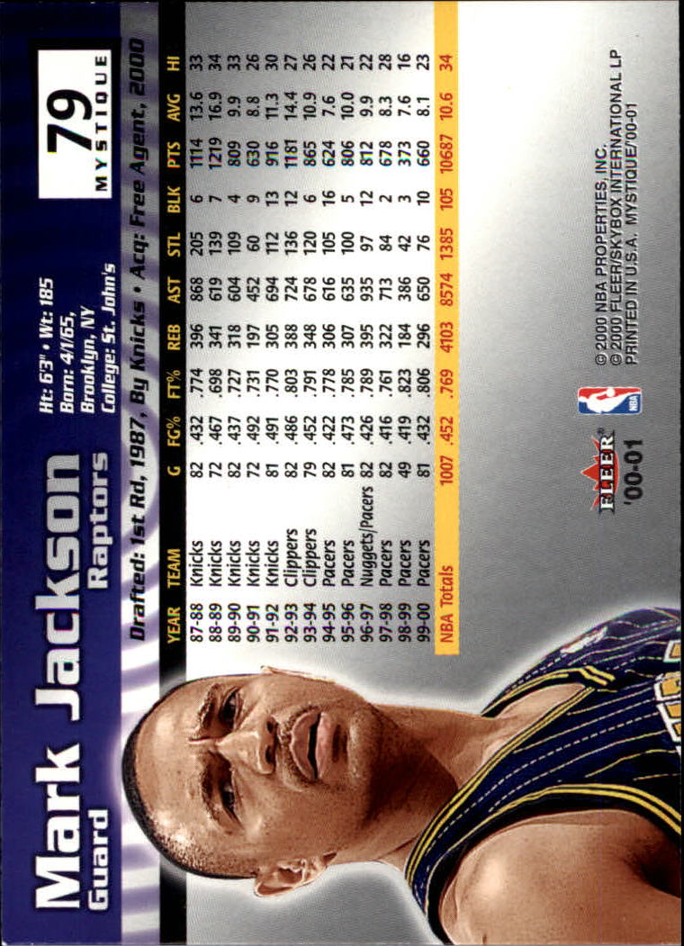 2000/2001 Fleer Mystique Basketball - Picture 133 of 211