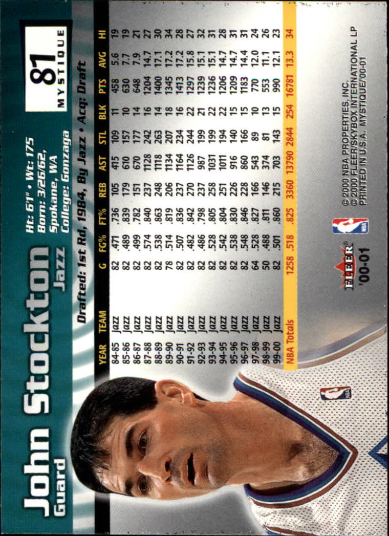 2000/2001 Fleer Mystique Basketball - Picture 137 of 211