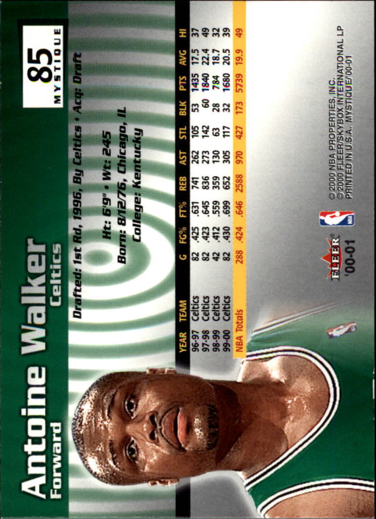 2000/2001 Fleer Mystique Basketball - Picture 145 of 211