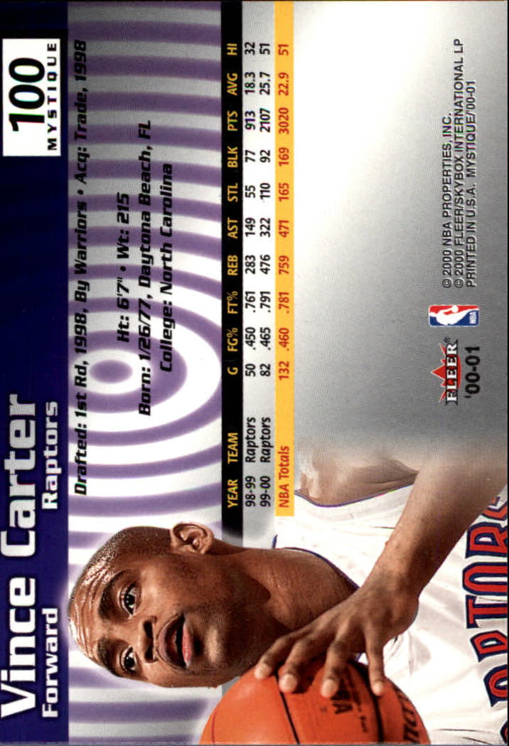 2000/2001 Fleer Mystique Basketball - Picture 173 of 211