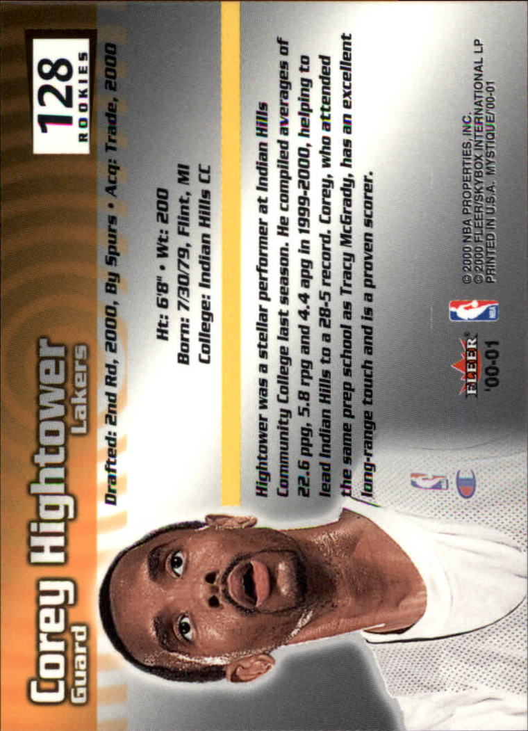 2000/2001 Fleer Mystique Basketball - Picture 181 of 211