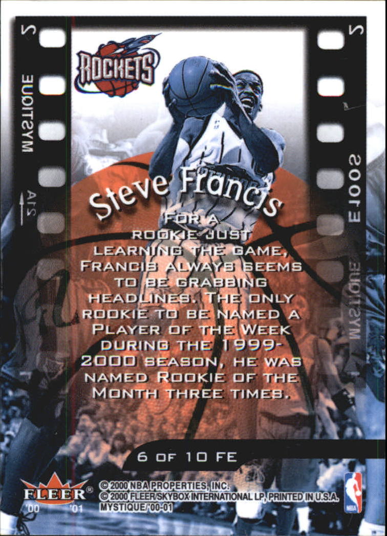 2000/2001 Fleer Mystique Basketball - Picture 187 of 211