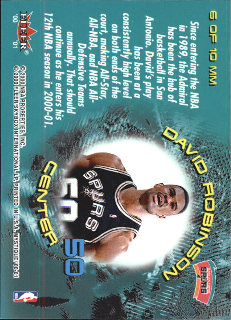 2000/2001 Fleer Mystique Basketball - Picture 195 of 211