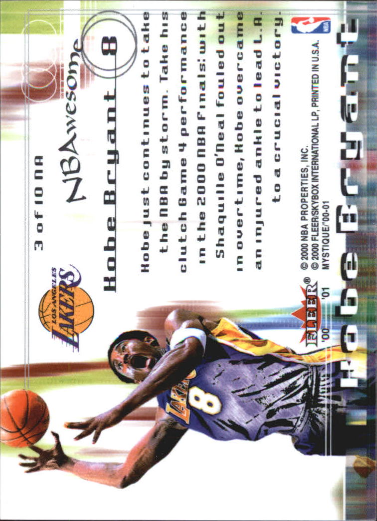 2000/2001 Fleer Mystique Basketball - Picture 199 of 211
