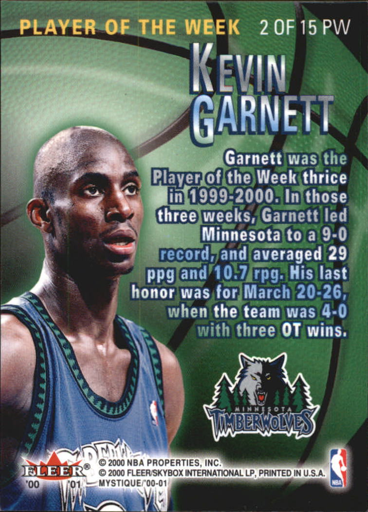 2000/2001 Fleer Mystique Basketball - Picture 201 of 211